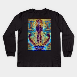 Alphonse Mucha Remixed 03 Kids Long Sleeve T-Shirt